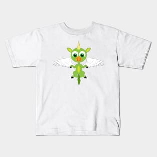 Green Unicorn Kids T-Shirt